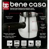Bene Casa Espresso Carafe, Stainless Steel, 12 OZ, thumbnail image