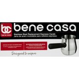 Bene Casa Espresso Carafe, Stainless Steel, 12 OZ, thumbnail image