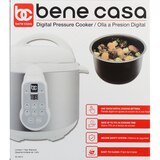 Bene Casa Electric Pressure Cooker, Stainless Steel & White, 4 LT, thumbnail image