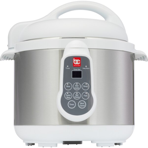 Bene Casa Electric Pressure Cooker, Stainless Steel & White, 4 LT