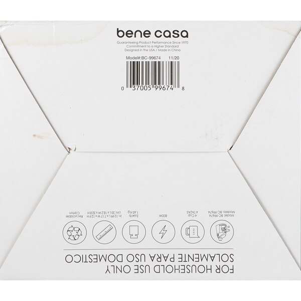 Bene Casa Espresso Maker, White, 4 CUP