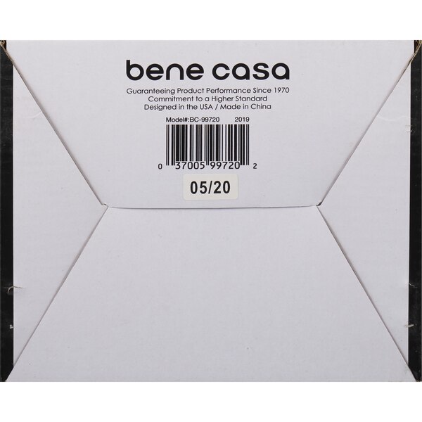 Bene Casa Espresso Set with Rack, Clear Glass, 9 PC