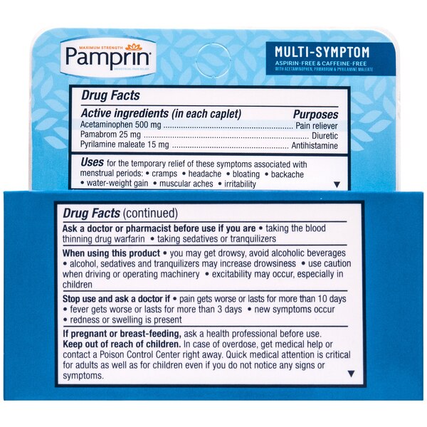 Pamprin Multi-Symptom Caplets