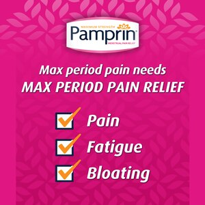 Pamprin Maximum Strength Max Formula Menstrual Pain Relief Caplets, 24 CT