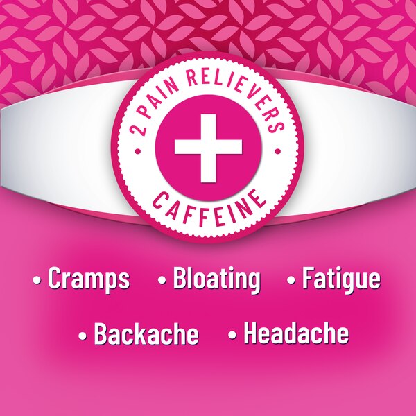 Pamprin Maximum Strength Menstrual Pain Relief Caplets, 24 CT