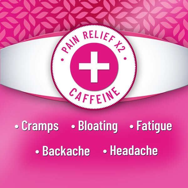 Pamprin Maximum Strength Menstrual Pain Relief Caplets, 24 CT