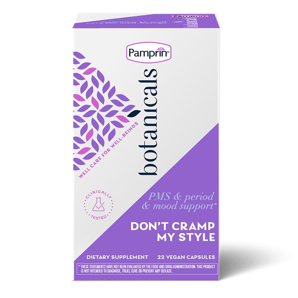 Pamprin Botanicals for PMS, Period and Mood Support, 22 CT