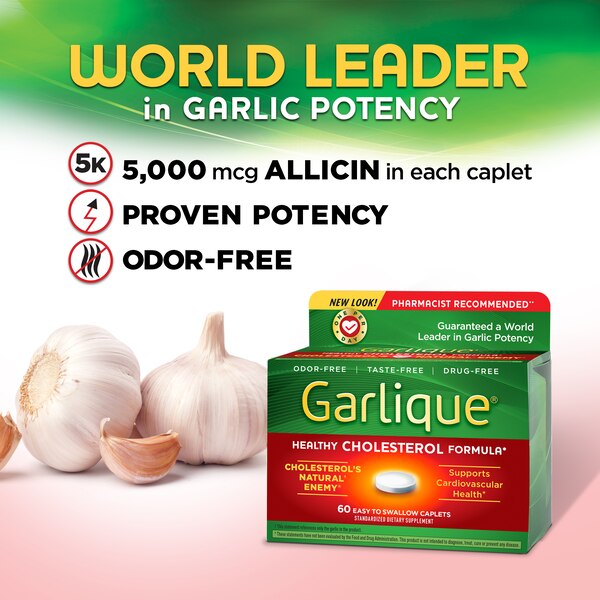 Garlique Cholesterol Caplets, 60 CT