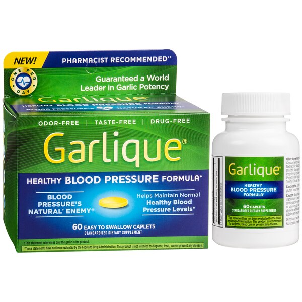 Garlique Healthy Blood Pressure Formula Caplets, 60 CT