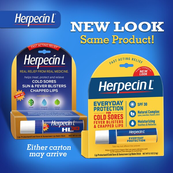 Herpecin L Lip Balm Stick, SPF 30 and Lysine, Twin Pack, 0.2 OZ