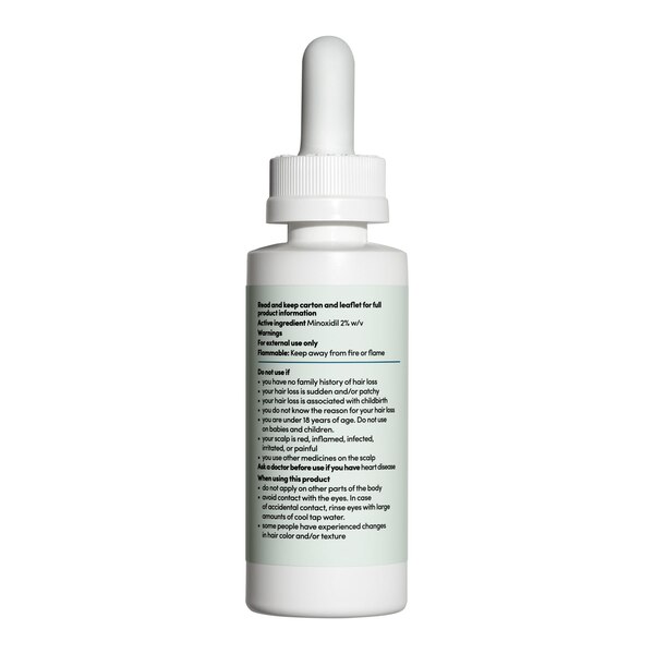 hers 2% Minoxidil Solution for Hair Regrowth, 1 Month Supply