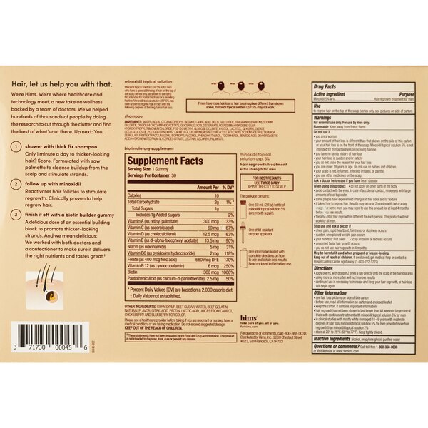 Hims Thick Fix System for Hair Regrowth, 3 CT
