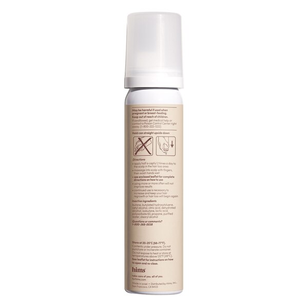 hims Extra Strength 5% Minoxidil Foam for Hair Regrowth, 1 Month Supply
