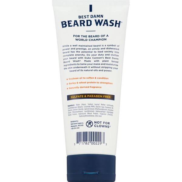 Duke Cannon Best Damn Beard Wash, 6 OZ