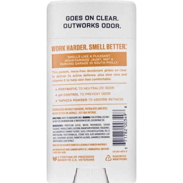 Duke Cannon Aluminum Free Deodorant, Sawtooth, 3 OZ