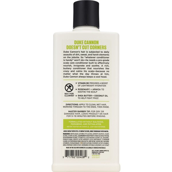  Duke Cannon Superior Grade Scalp Care Conditioner, 14 OZ