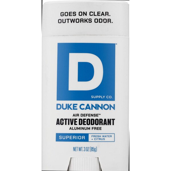 Duke Cannon Aluminum Free Deodorant, Superior, 3 OZ
