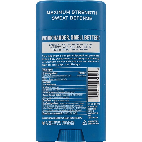 Duke Cannon Antiperspirant Deodorant, Superior, 3 OZ