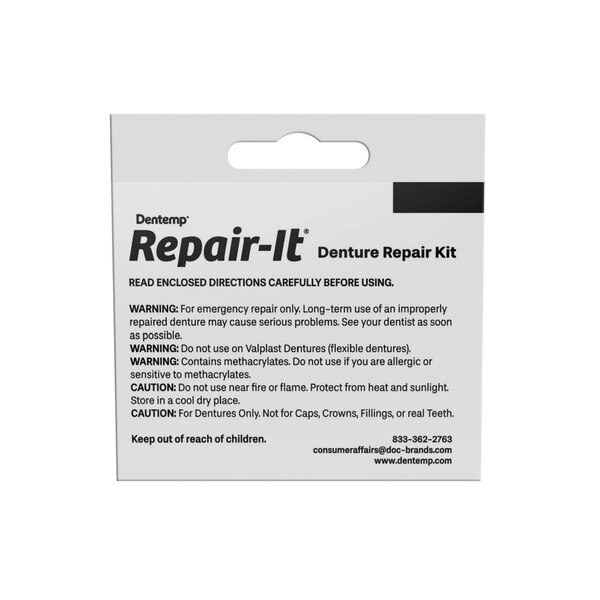 Dentemp Repair-it Denture Repair Kit, 3 Repairs