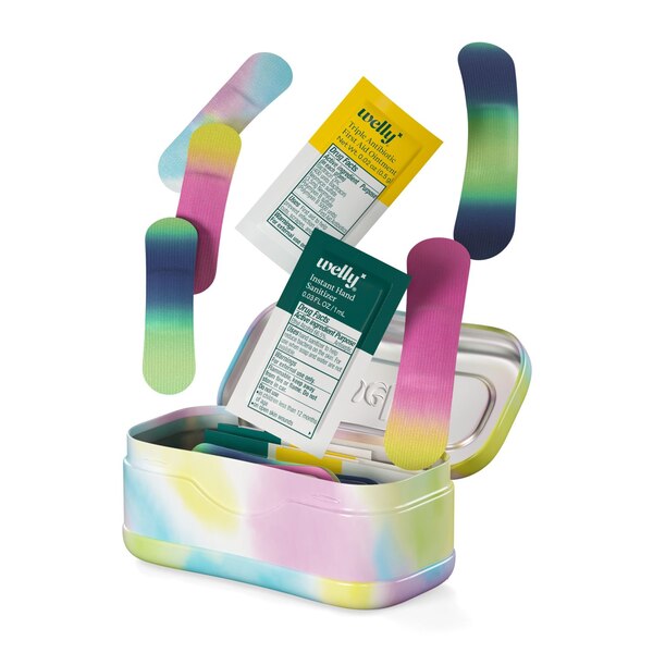 Welly First Aid Kit Colorwash, On-The-Go First Aid Kit, 24 CT