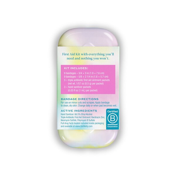 Welly First Aid Kit Colorwash, On-The-Go First Aid Kit, 24 CT