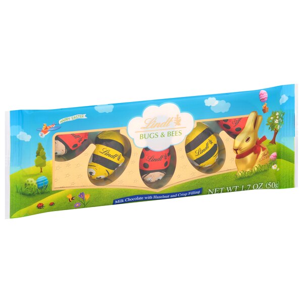 Lindt, Bugs & Bees with Hazelnut Filling, 1.7 oz