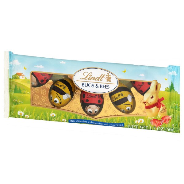Lindt, Bugs & Bees with Hazelnut Filling, 1.7 oz