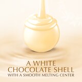 Lindt, Lindor White Chocolate Candy Truffles, Chocolates with Smooth, Melting Truffle Center, 5.1 oz, thumbnail image