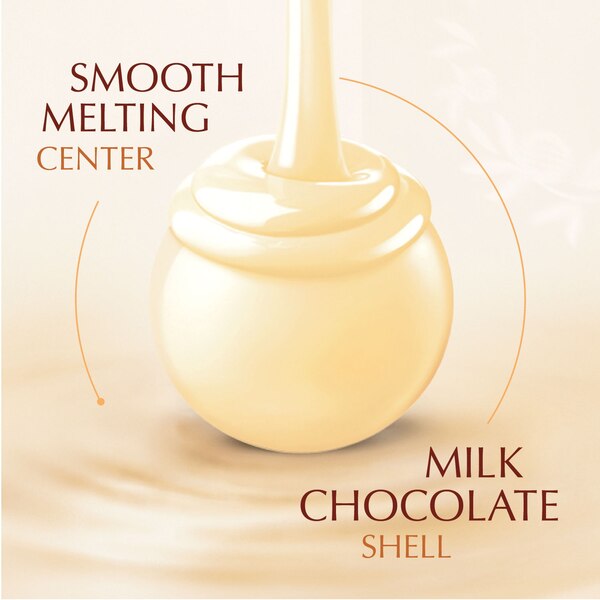 Lindt, Lindor White Chocolate Candy Truffles, Chocolates with Smooth, Melting Truffle Center, 5.1 oz