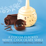 Lindt Lindor Stracciatella White Chocolate Candy Truffles, Melting Truffle Center, 5.1 oz, thumbnail image 3 of 6