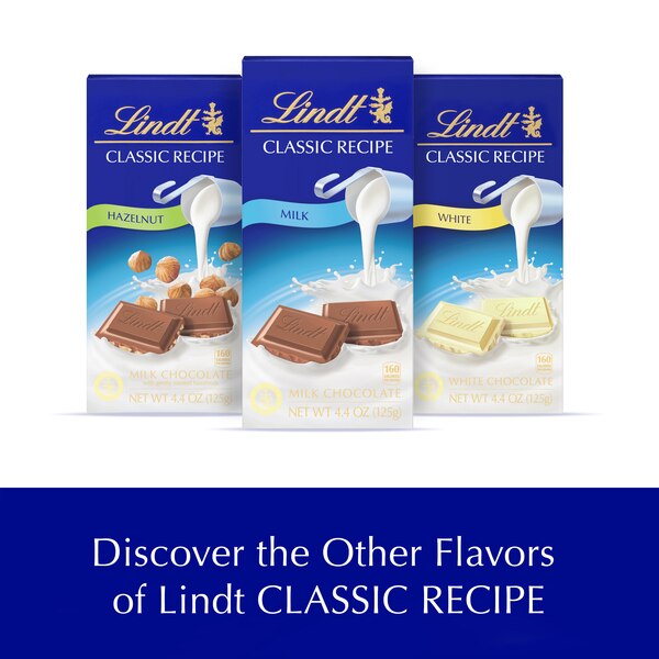 Lindt Classic Recipe White Chocolate Candy Bar, 4.4 Oz