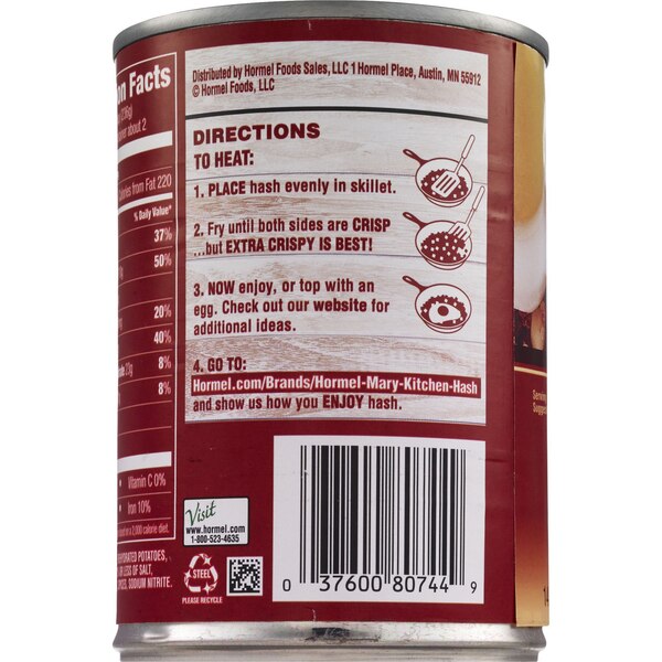 Hormel Homestyle Corned Beef Hash, Can, 1 oz
