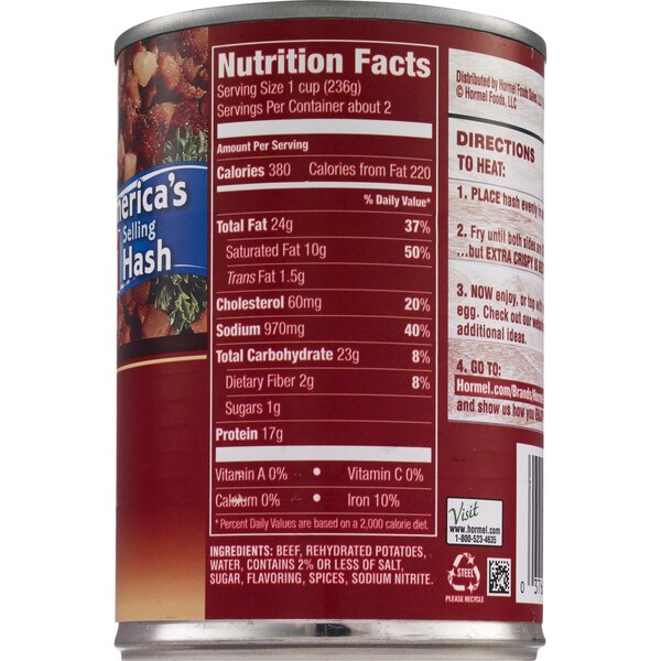 Hormel Homestyle Corned Beef Hash, Can, 1 oz