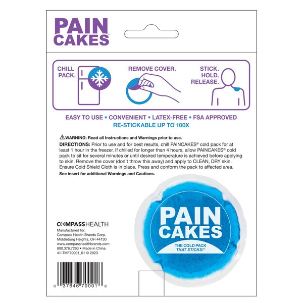 Pain Cakes Cold Pack, Large, Blue