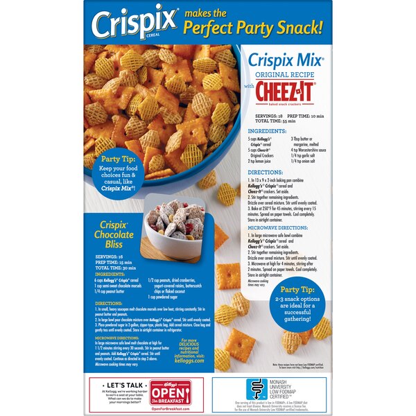 Crispix Original Breakfast Cereal, 12 oz
