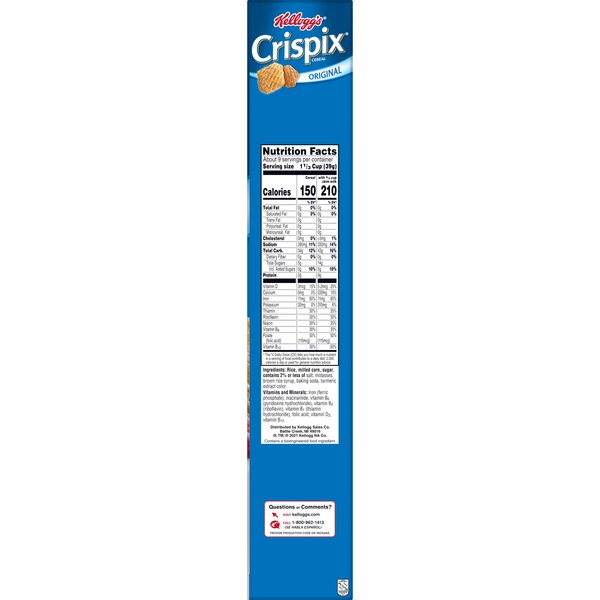 Crispix Original Breakfast Cereal, 12 oz
