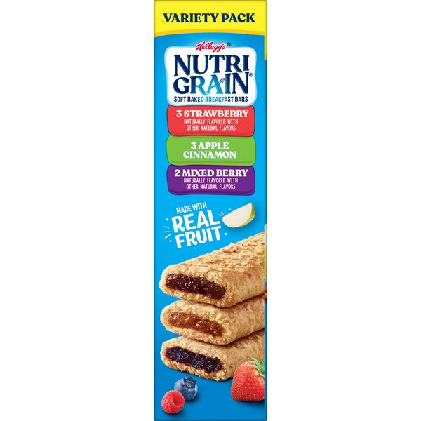 Nutri-Grain Soft Baked Breakfast Bar Variety Pack, 8 ct
