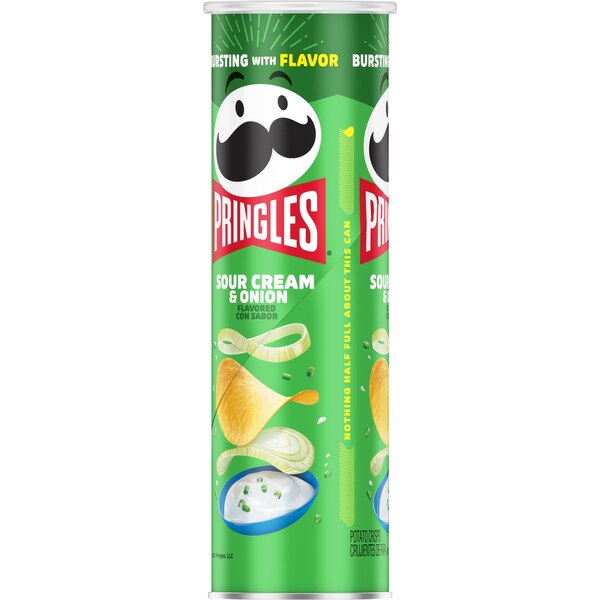 Pringles Sour Cream & Onion Potato Crisps, 5.5 oz