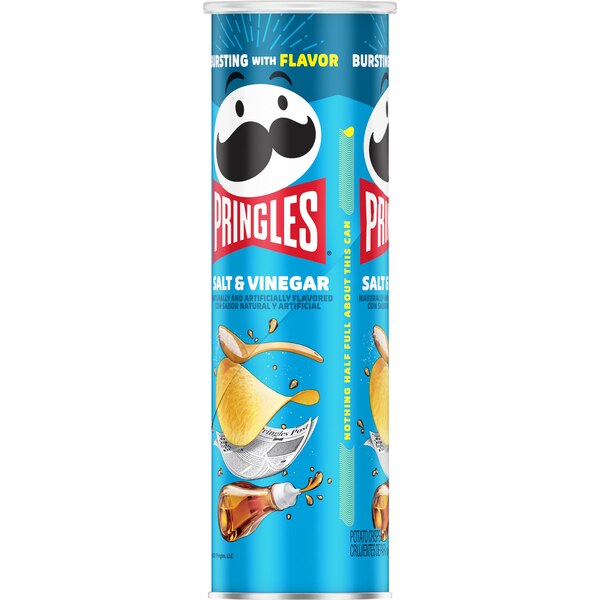 Pringles Salt & Vinegar Potato Crisps, 5.5 oz