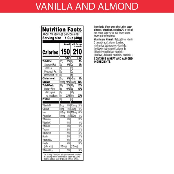 Special K Vanilla & Almond Breakfast Cereal