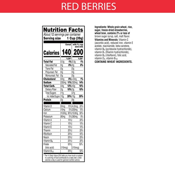 Special K Red Berries Breakfast Cereal