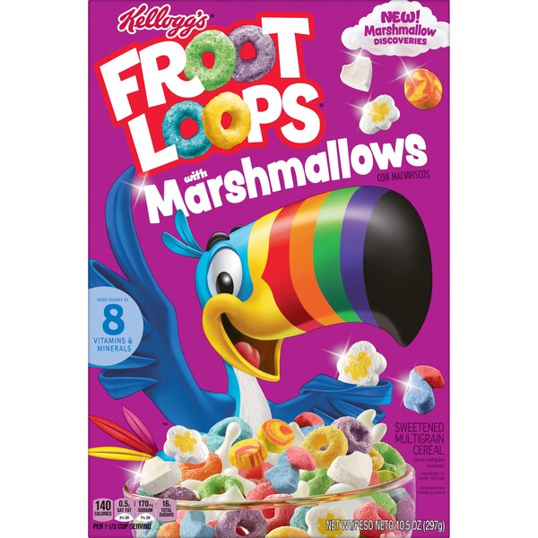 Froot Loops Breakfast Cereal with Marshmallows, 10.5 oz