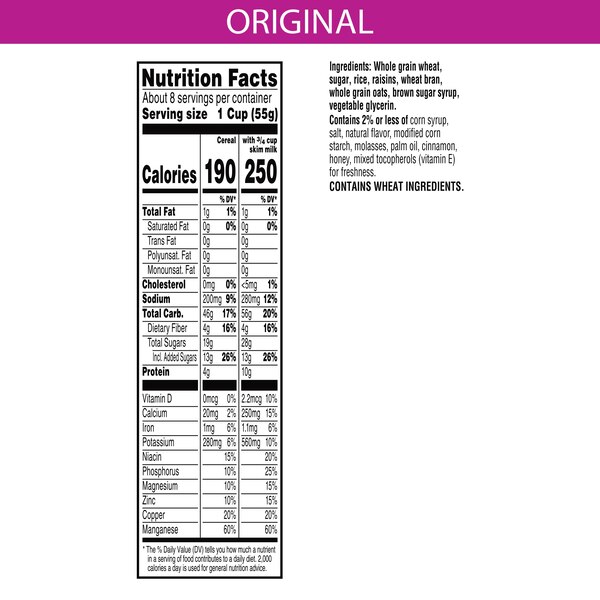 Raisin Bran Crunch Original Breakfast Cereal