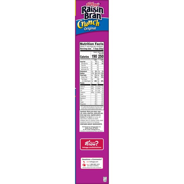 Raisin Bran Crunch Original Breakfast Cereal