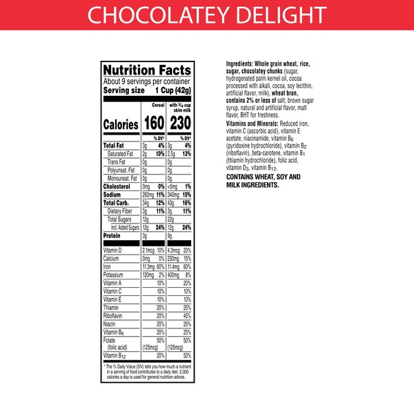 Special K Chocolatey Delight Breakfast Cereal, 13.2 oz