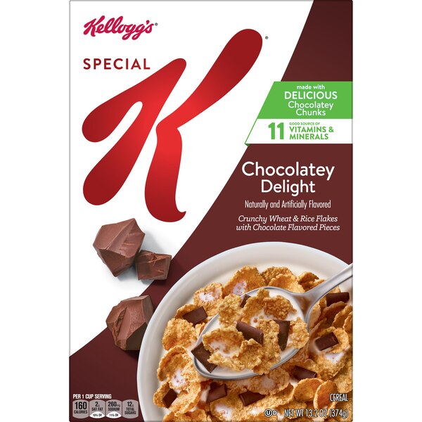 Special K Chocolatey Delight Breakfast Cereal, 13.2 oz