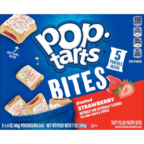 Pop-Tarts Frosted Strawberry Baked Pastry Bites, 5 PK