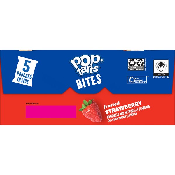 Pop-Tarts Frosted Strawberry Baked Pastry Bites, 5 PK