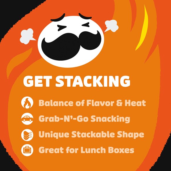 Pringles Scorchin' Grab N' Go BBQ Potato Crisps, 2.5 oz