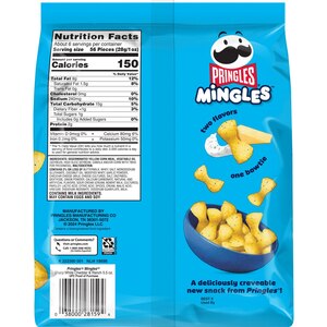 Pringles, Mingles Puffed Snacks Sharp White Cheddar and Ranch, 5.5 oz